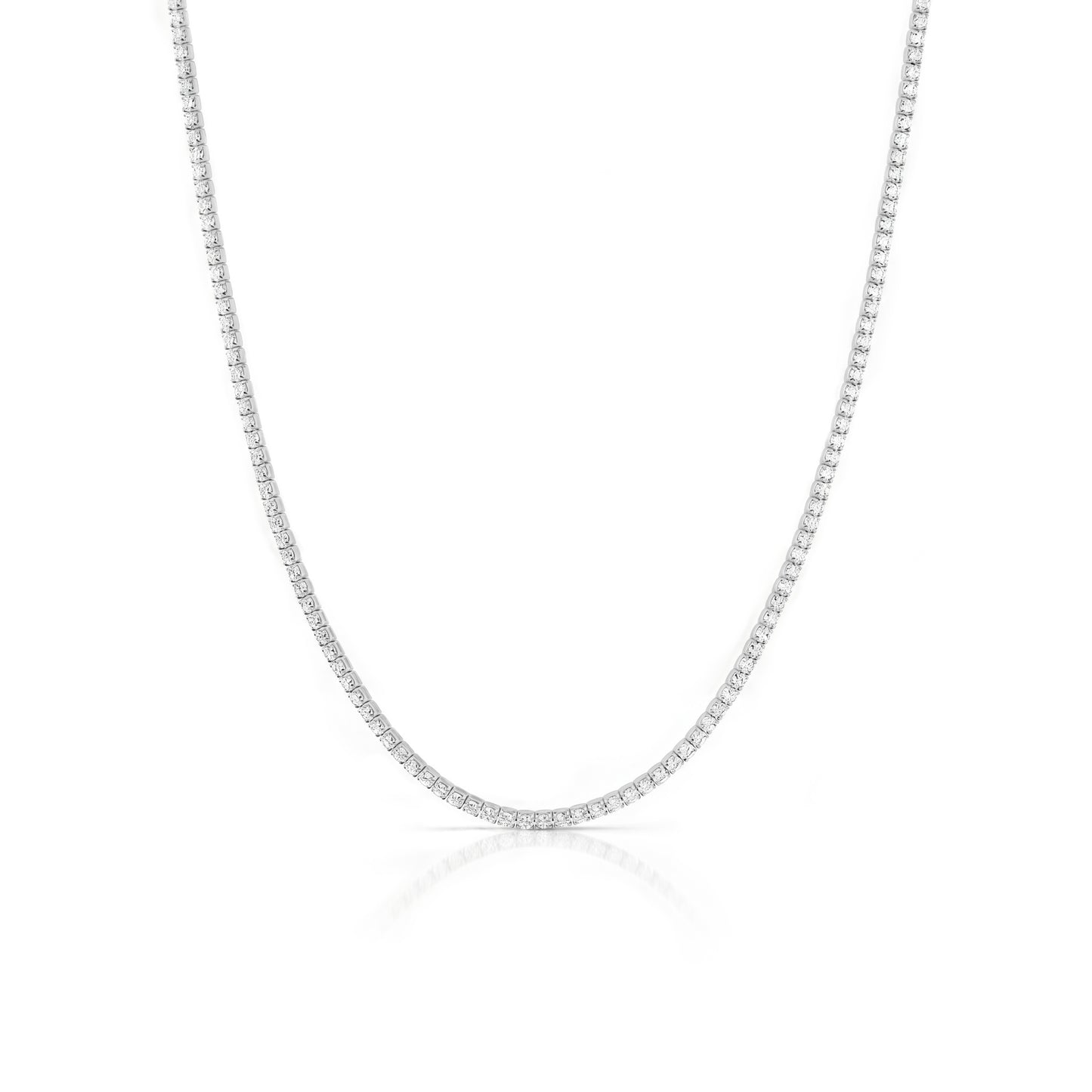 Este Tennis Necklace - Silver