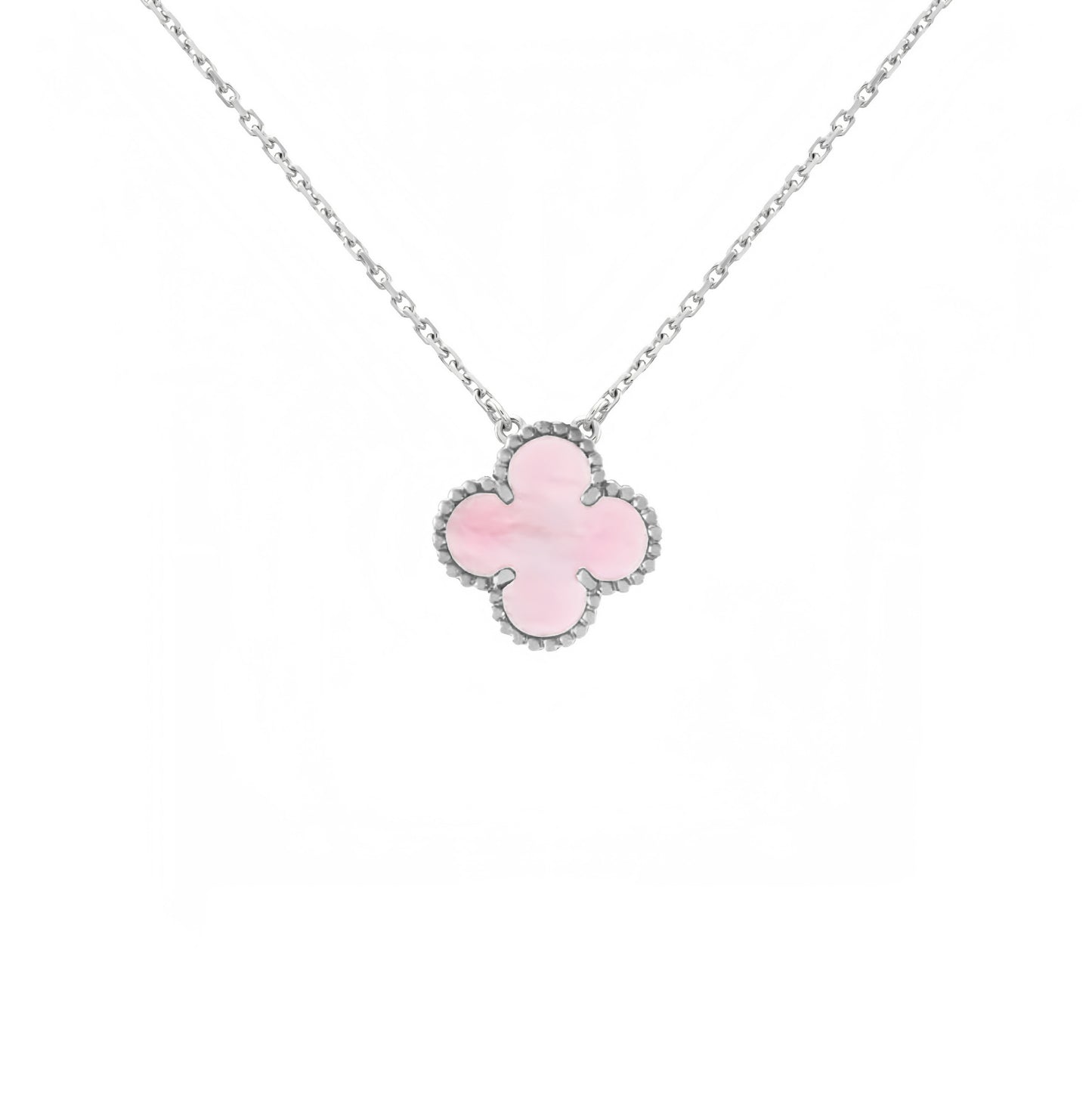 Camilla Necklace - Silver + Pink