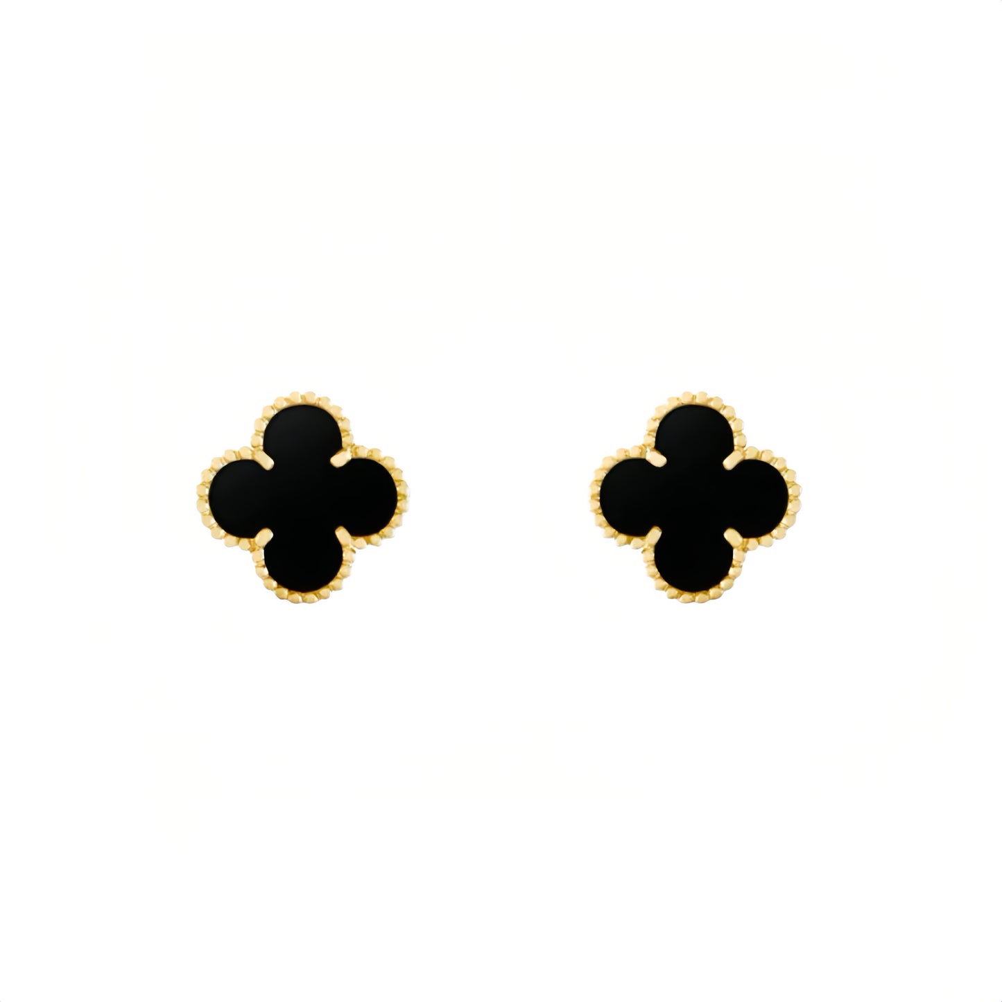 Camilla Studs - Gold + Black