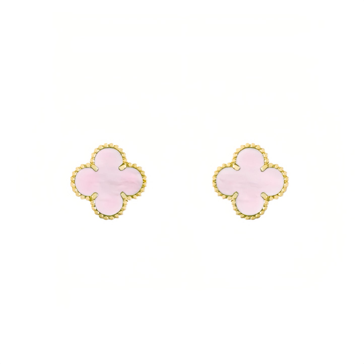 Camilla Studs - Gold + Pink