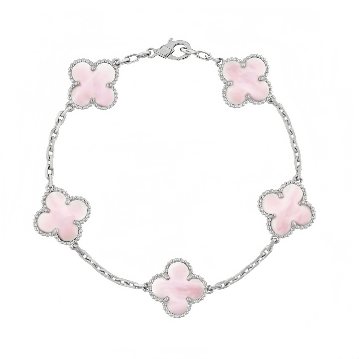 Camilla Bracelet - Silver + Pink