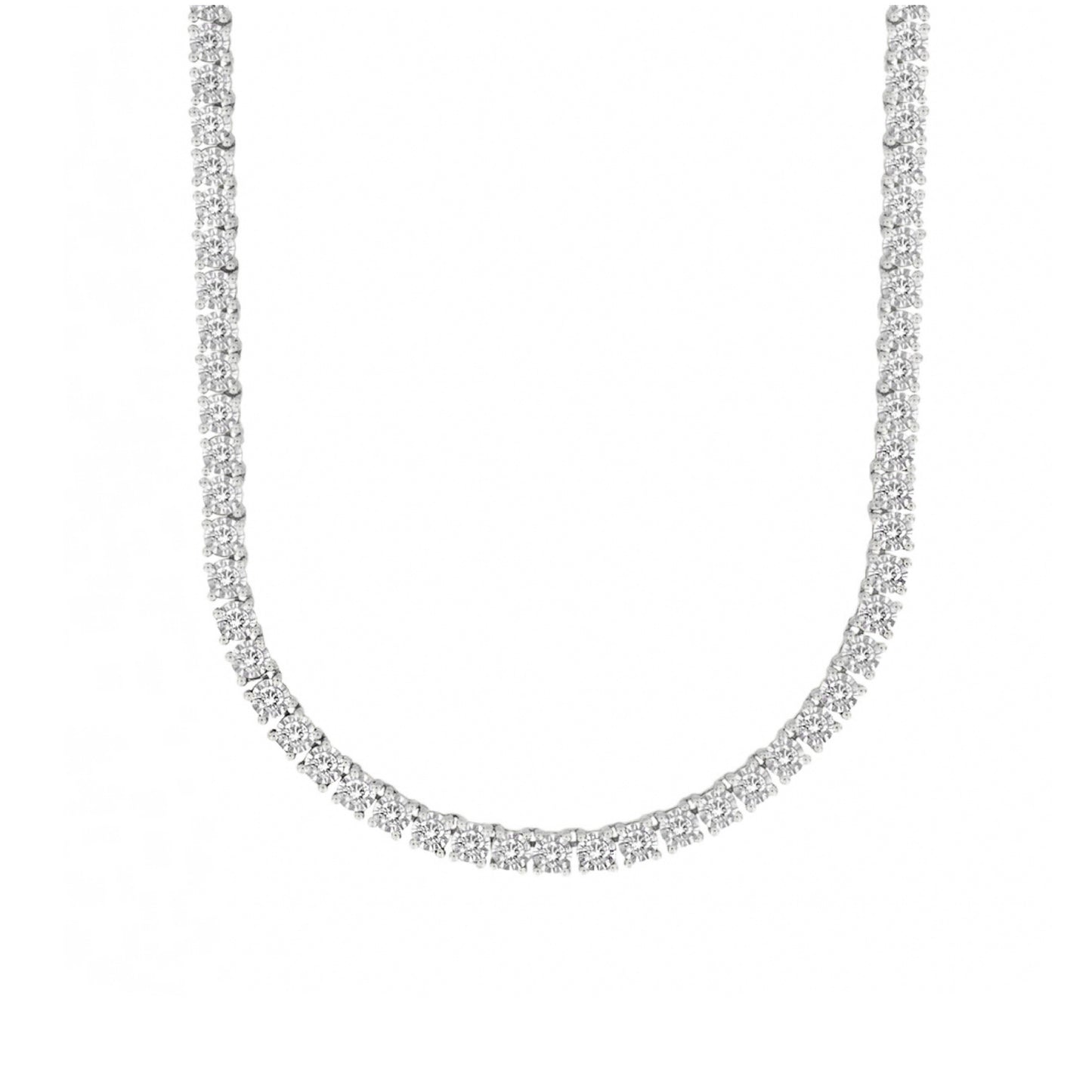 Shadi Tennis Necklace - Silver