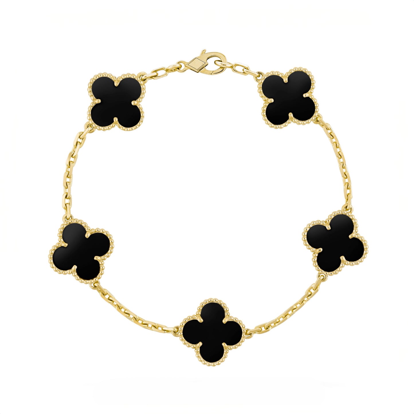 Camilla Bracelet - Gold + Black