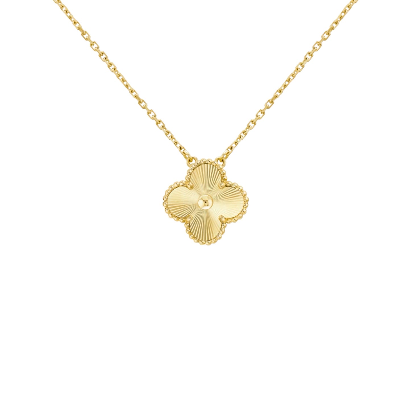 Camilla Necklace - Gold Guilloché