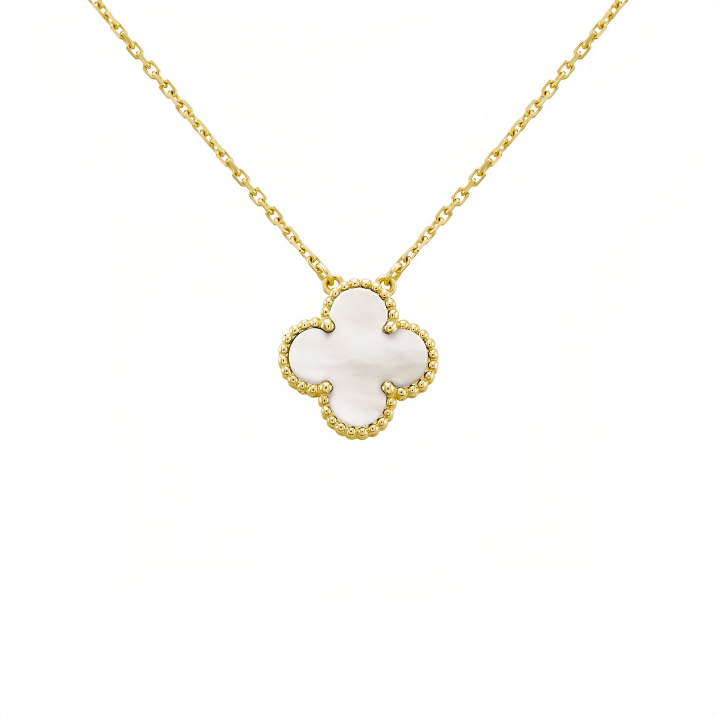 Camilla Necklace - Gold + White