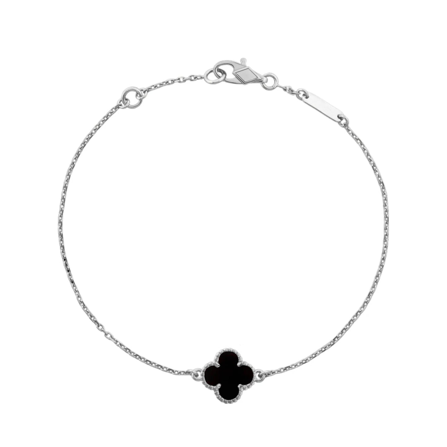 Camille Bracelet - Silver + Black