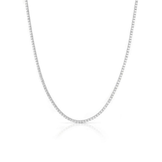 Este Tennis Necklace - Silver