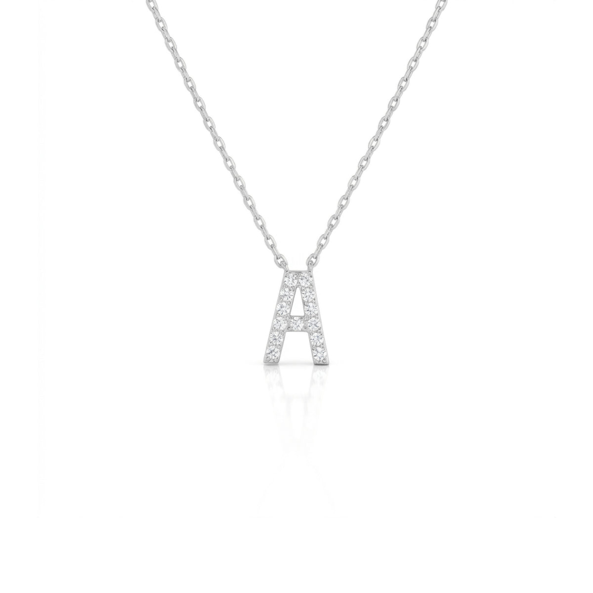 Initial Necklace - Silver