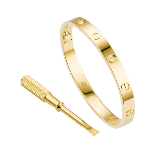 Cely Bracelet - Gold + 4 Diamond