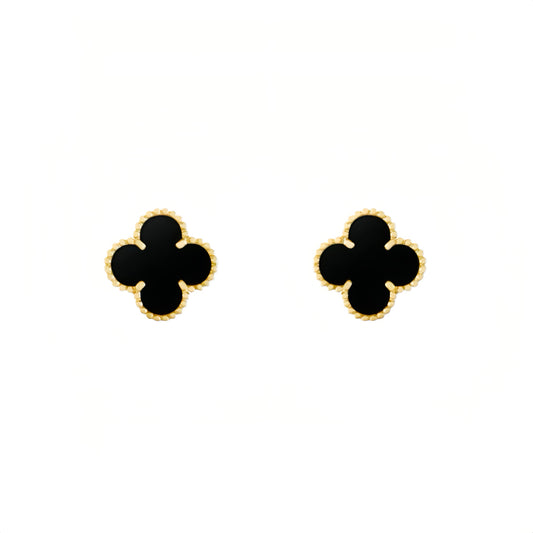 Camilla Studs - Gold + Black