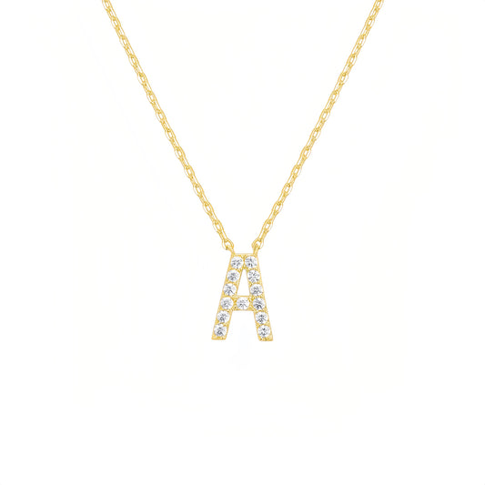 Initial Necklace - Gold