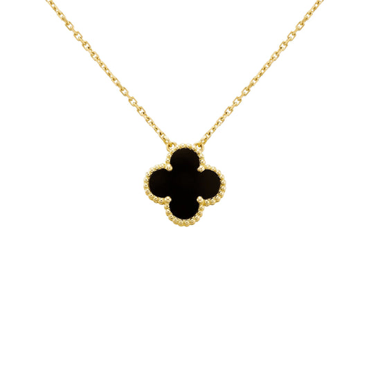 Camilla Necklace - Gold + Black