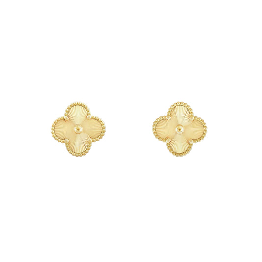Camilla Studs - Gold Guilloché
