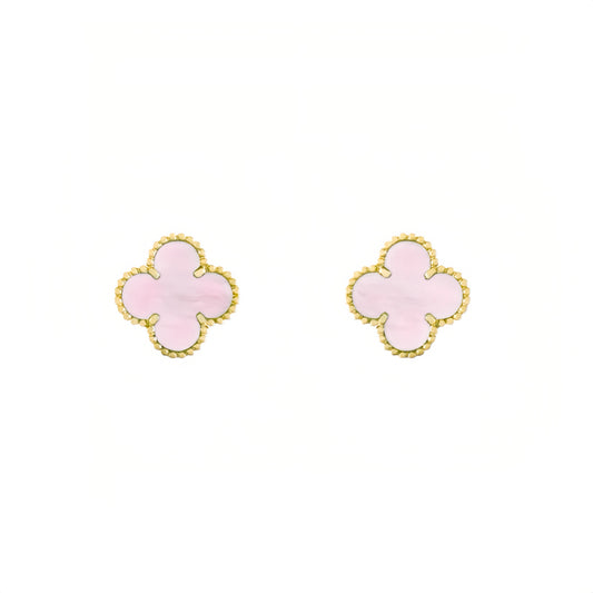 Camilla Studs - Gold + Pink