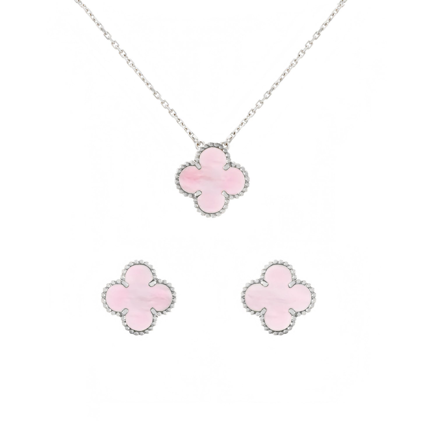 Camilla Set - Silver + Pink