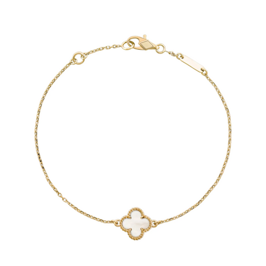 Camille Bracelet - Gold + White