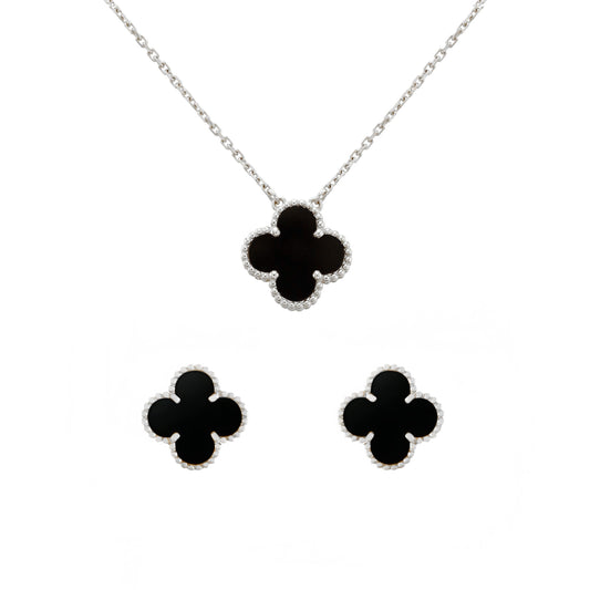 Camilla Set - Silver + Black