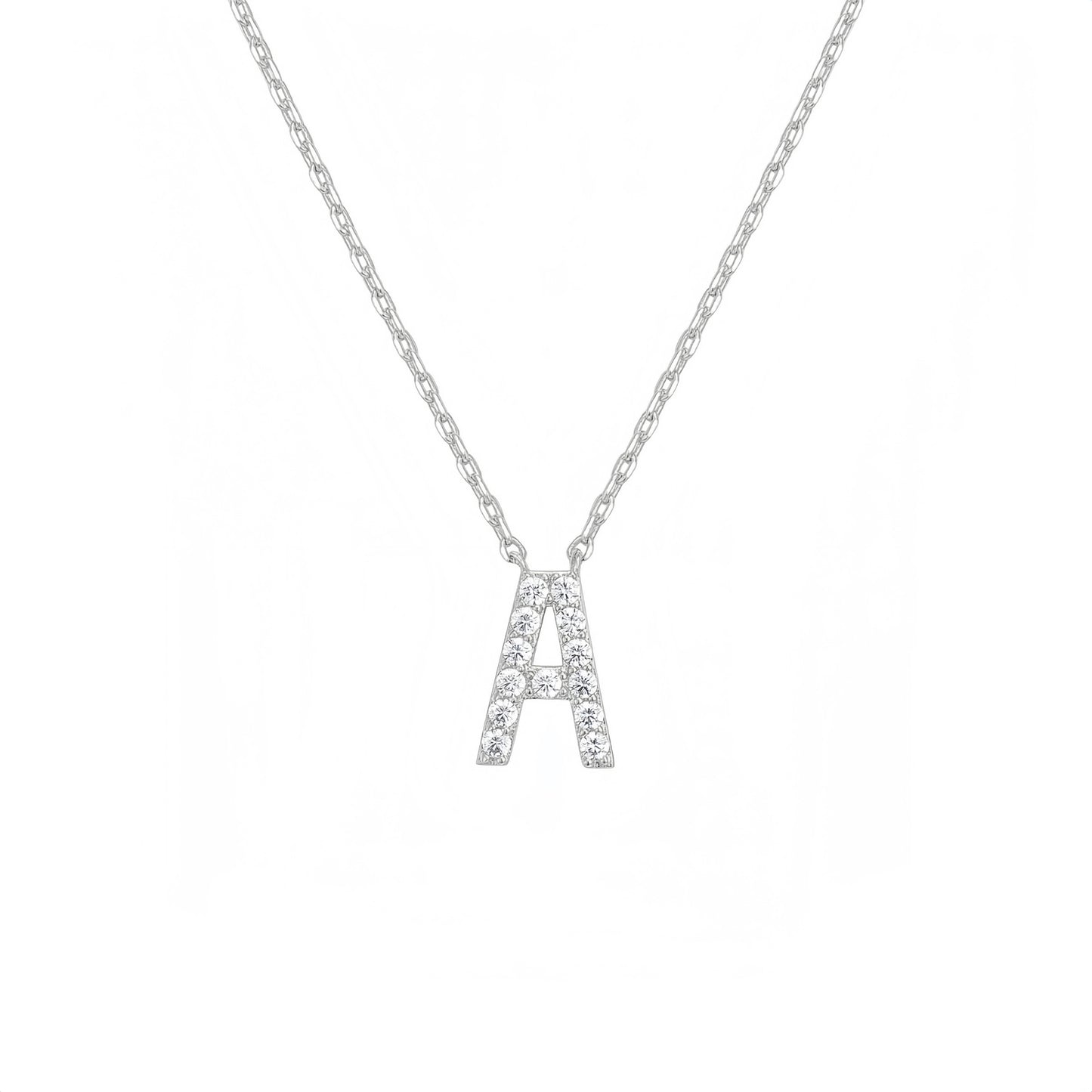 Initial Necklace - Silver