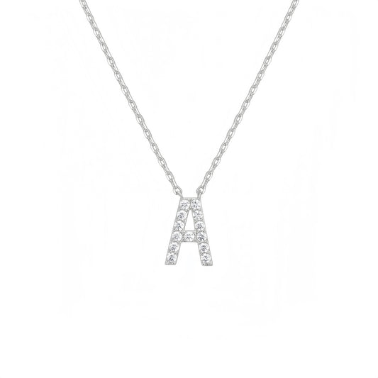 Initial Necklace - Silver