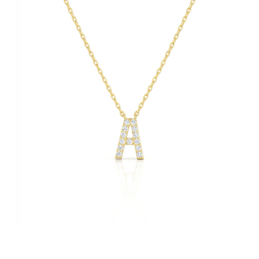 Initial Necklace - Gold