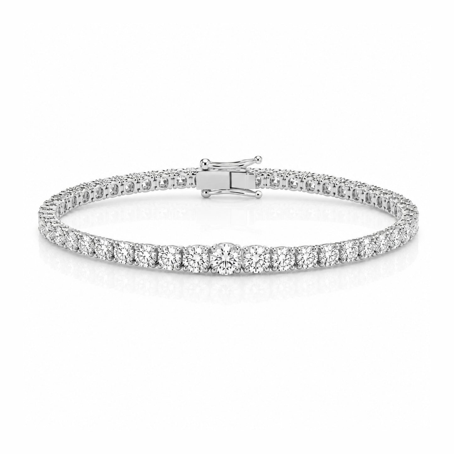 Portia Tennis Bracelet - Silver