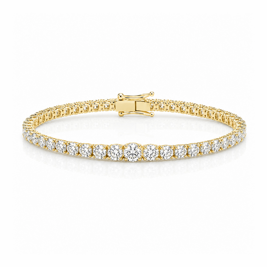 Portia Tennis Bracelet - Gold