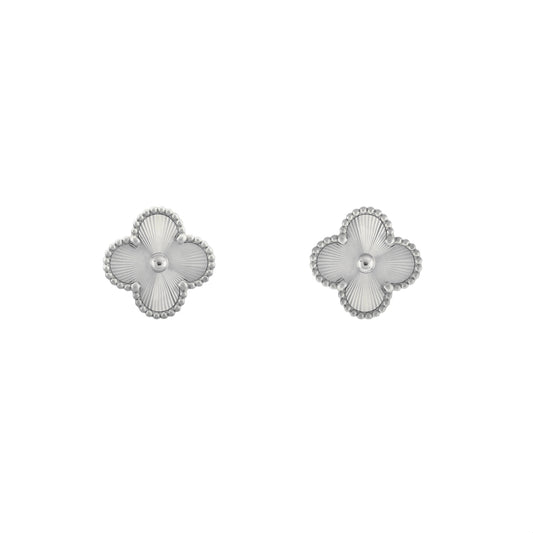 Camilla Studs - Silver Guilloché