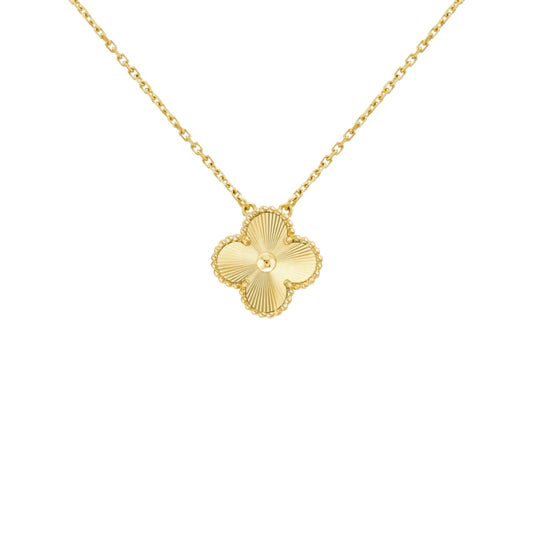 Camilla Necklace - Gold Guilloché