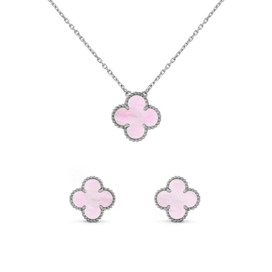 Camilla Set - Silver + Pink