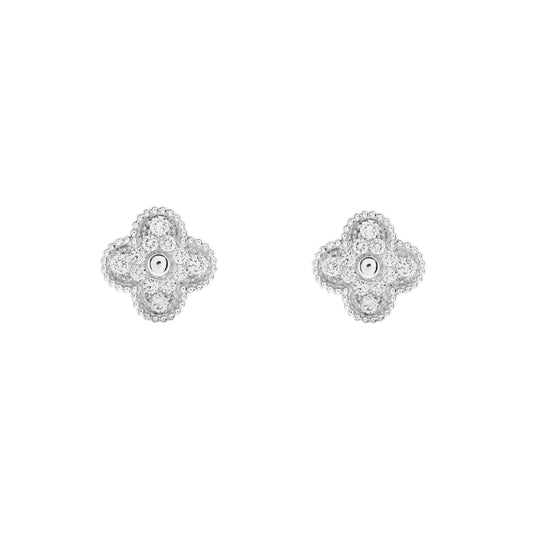 Camilla Diamond Studs - Silver