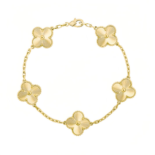 Camilla Bracelet - Gold Guilloché