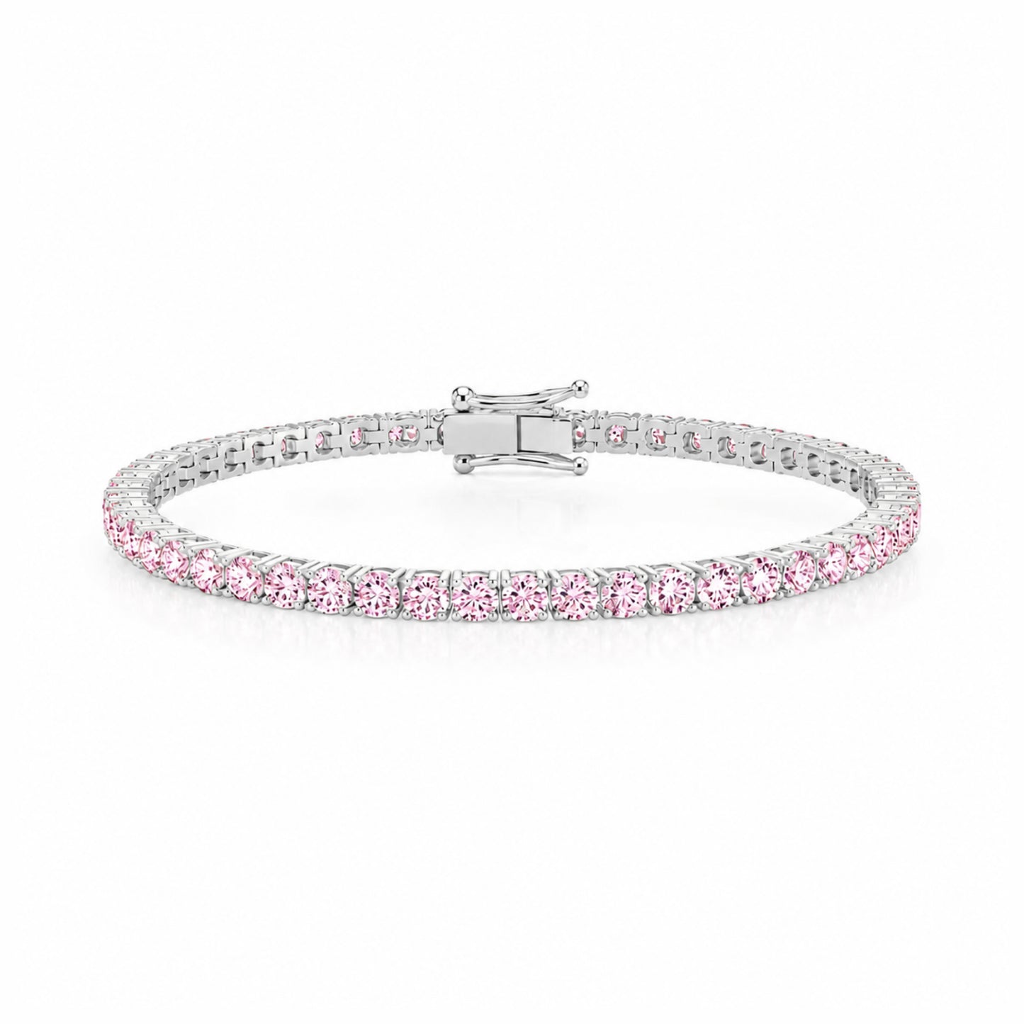 Sasha Tennis Bracelet - Silver