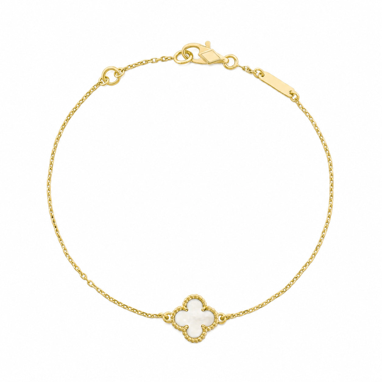Camille Bracelet - Gold + White