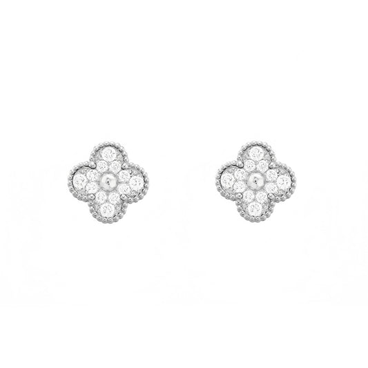 Camilla Diamond Studs - Silver