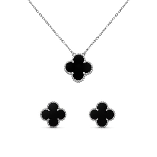 Camilla Set - Silver + Black