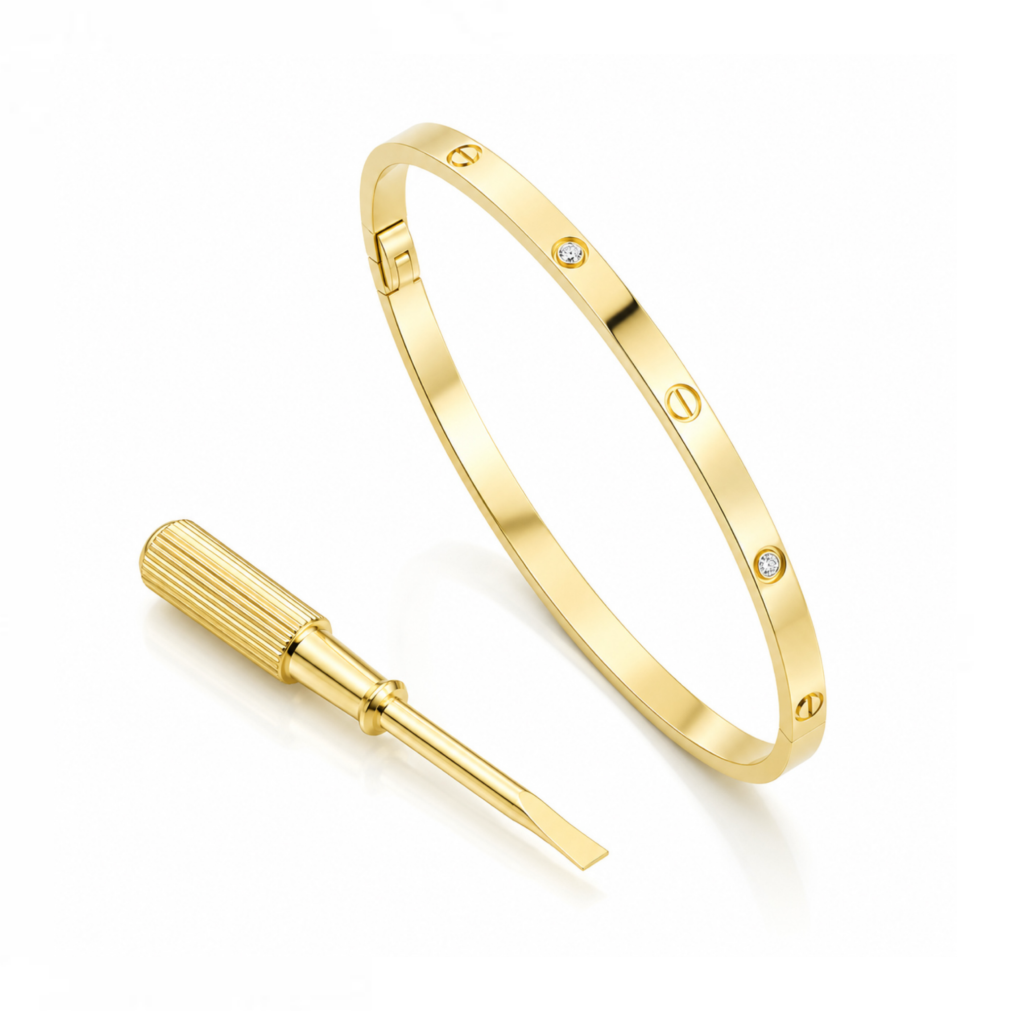 Mini Cely Bracelet - Gold + 4 Diamond